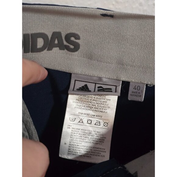 Adidas Performance Mens Navy Golf Shorts Athletic Stretch Sz 40 - Picture 4 of 4